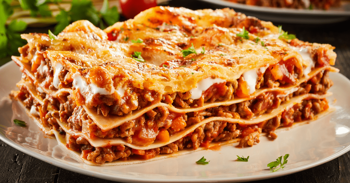 delicious lasagna